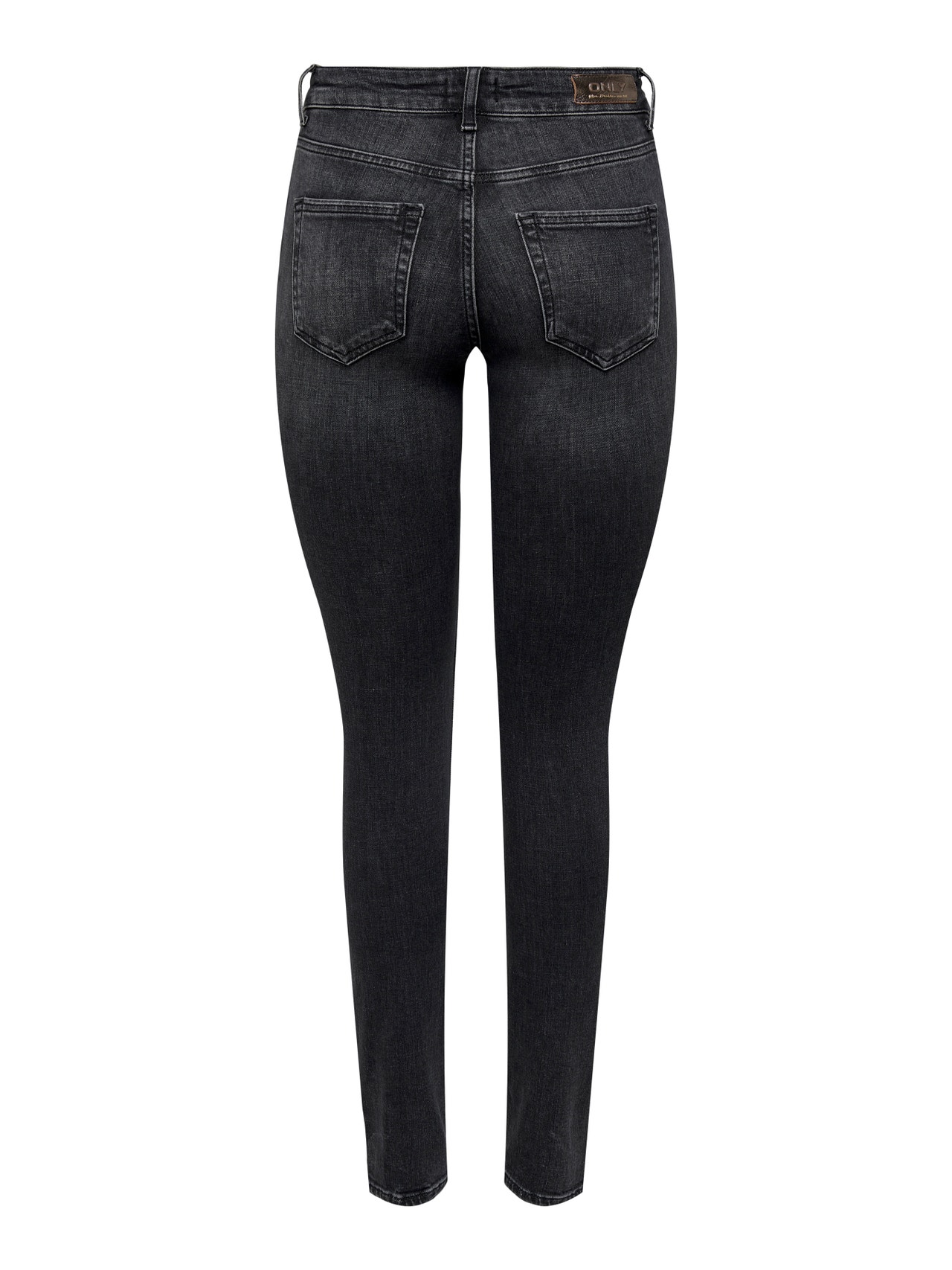ONLY Jeans Skinny Fit Taille moyenne -Washed Black - 15263747