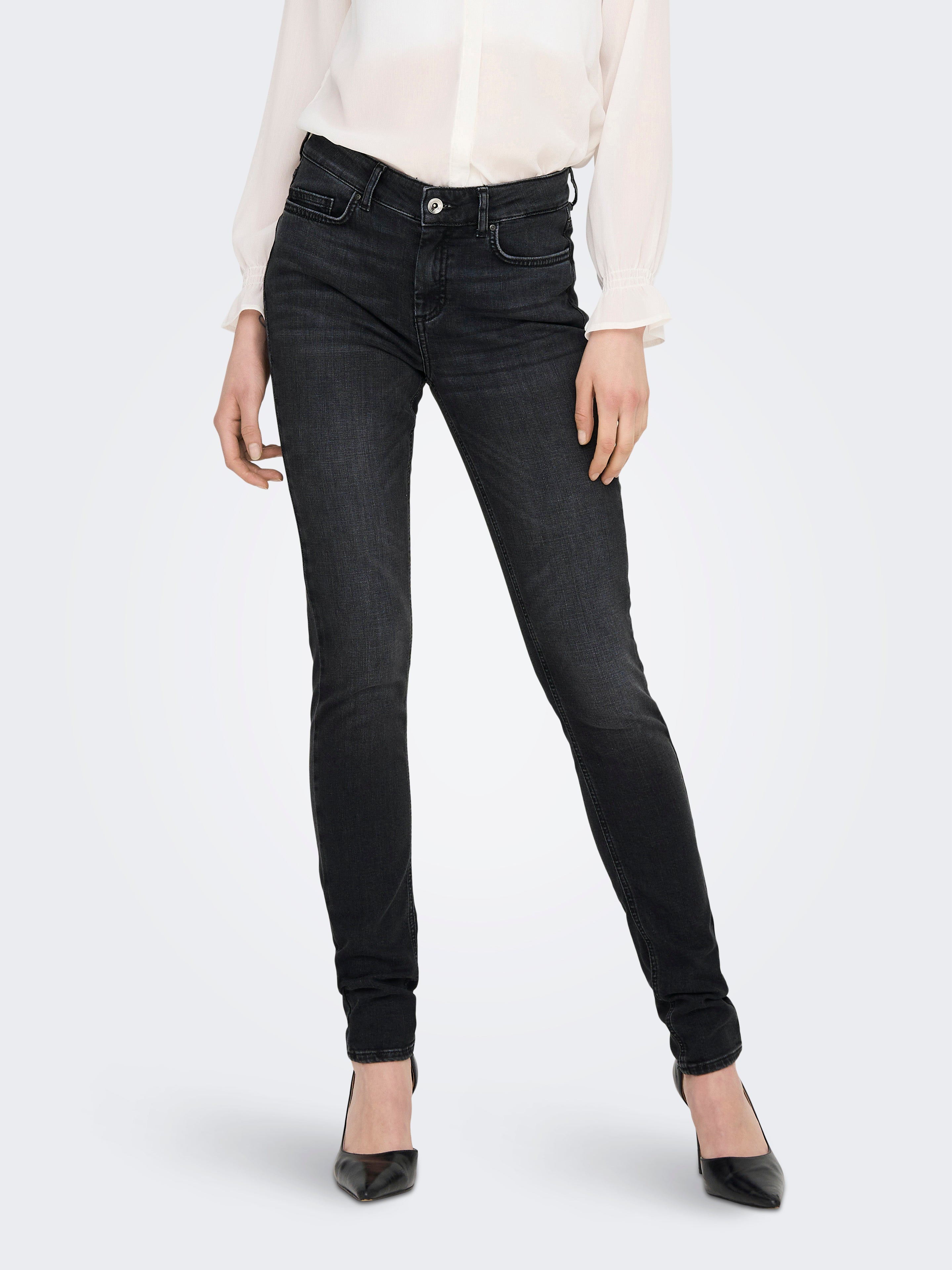 Jean ONLY Onlblush Mid Straight - Coupe Droite, 91% Coton - Pour Femme - 8