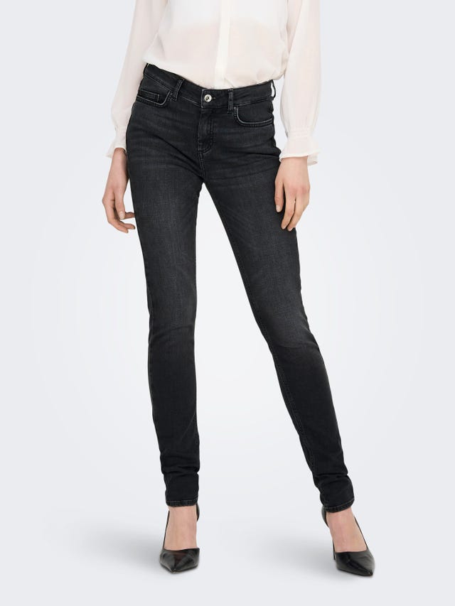 ONLY ONLBLUSH MID WAIST SKINNY JEANS - 15263747