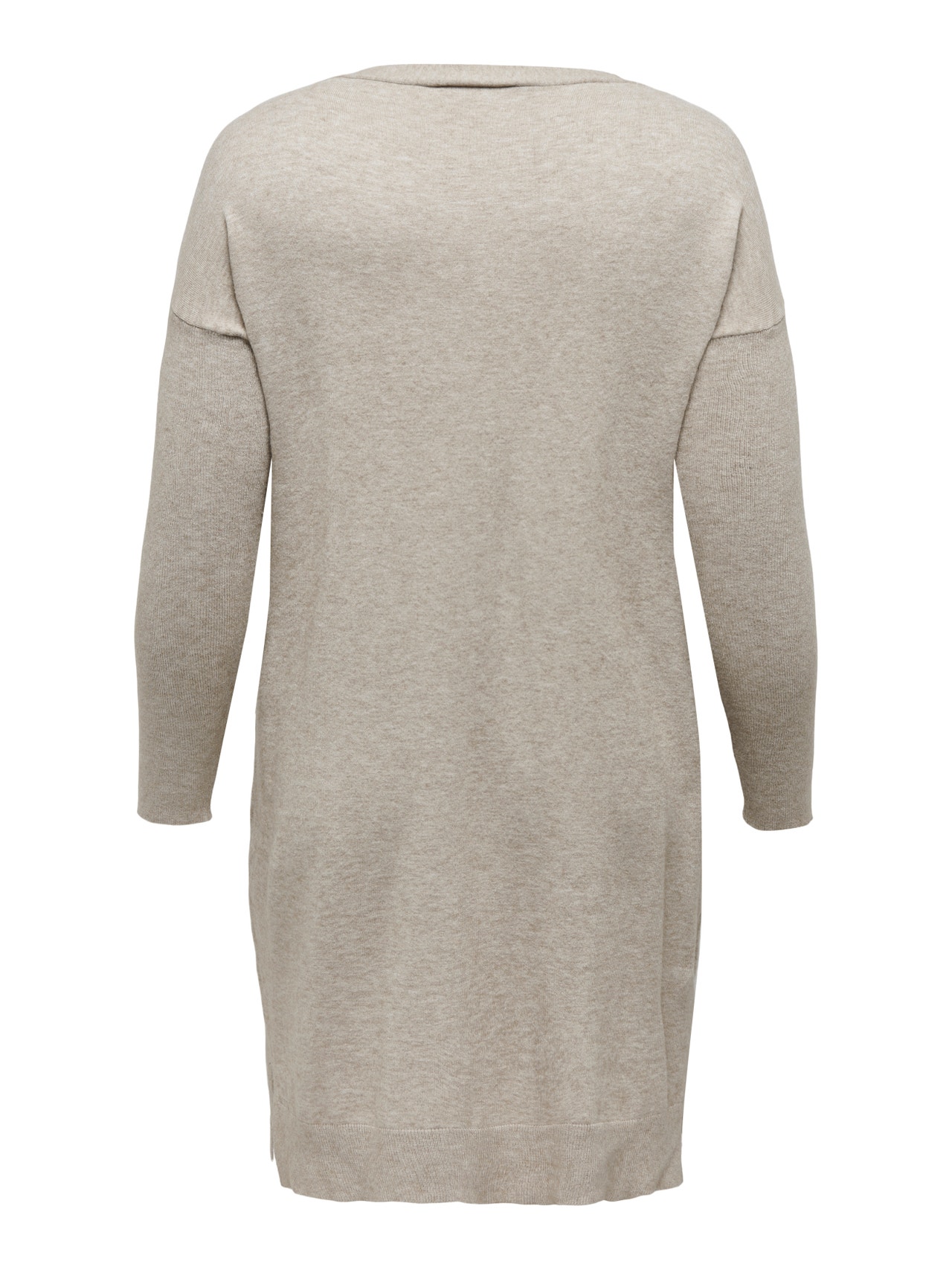 ONLY Normal geschnitten V-Ausschnitt Langes Kleid -Mocha Meringue - 15263791