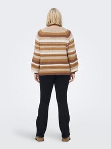 ONLY Curvy striped Knitted Pullover -Aztec - 15263830