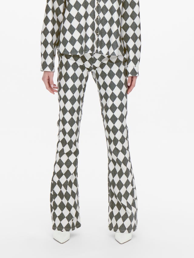 ONLY Patterned flared Trousers - 15263926