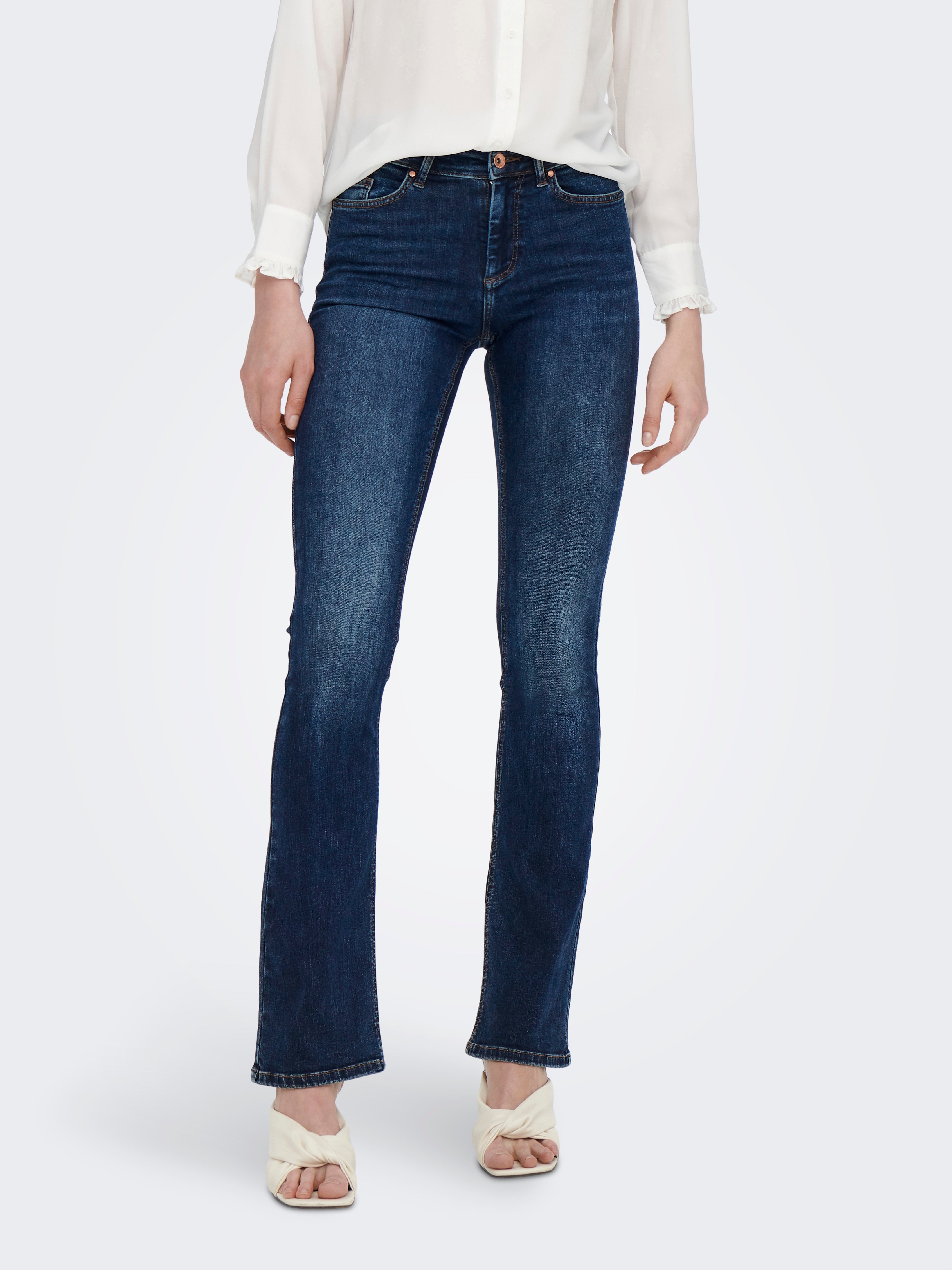 Onlblush Mittlere Taille Ausgestellt Jeans