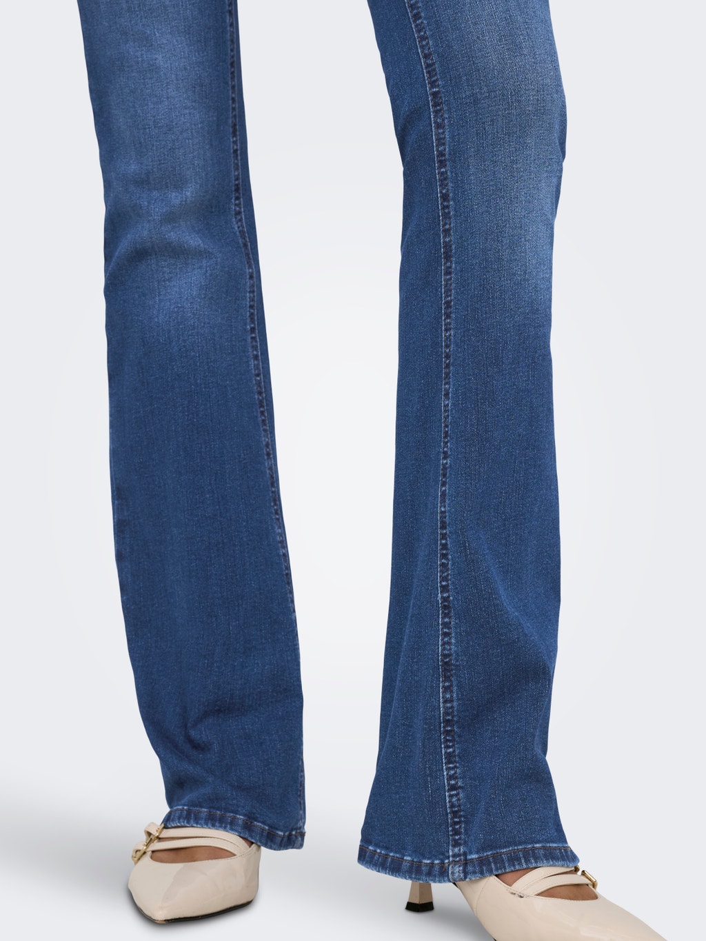 ALLEEN skinny stretch enkeljeans, ONLBLUSH cropped Röhre Fransen, Blau (lichtblauw), XS / 34L