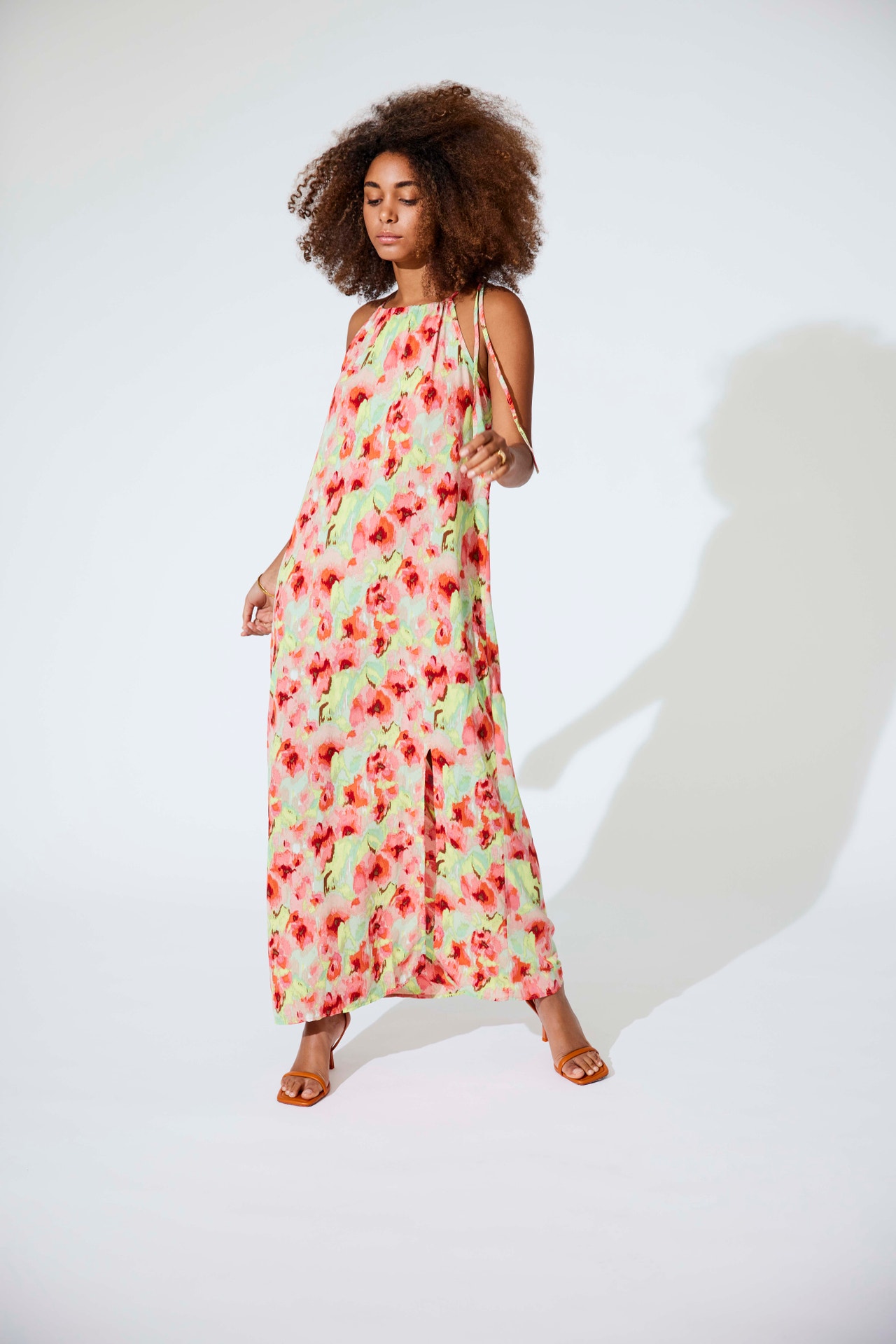 ONLY Maxi Shoulder detailed strap Dress -Pink Lemonade - 15264066