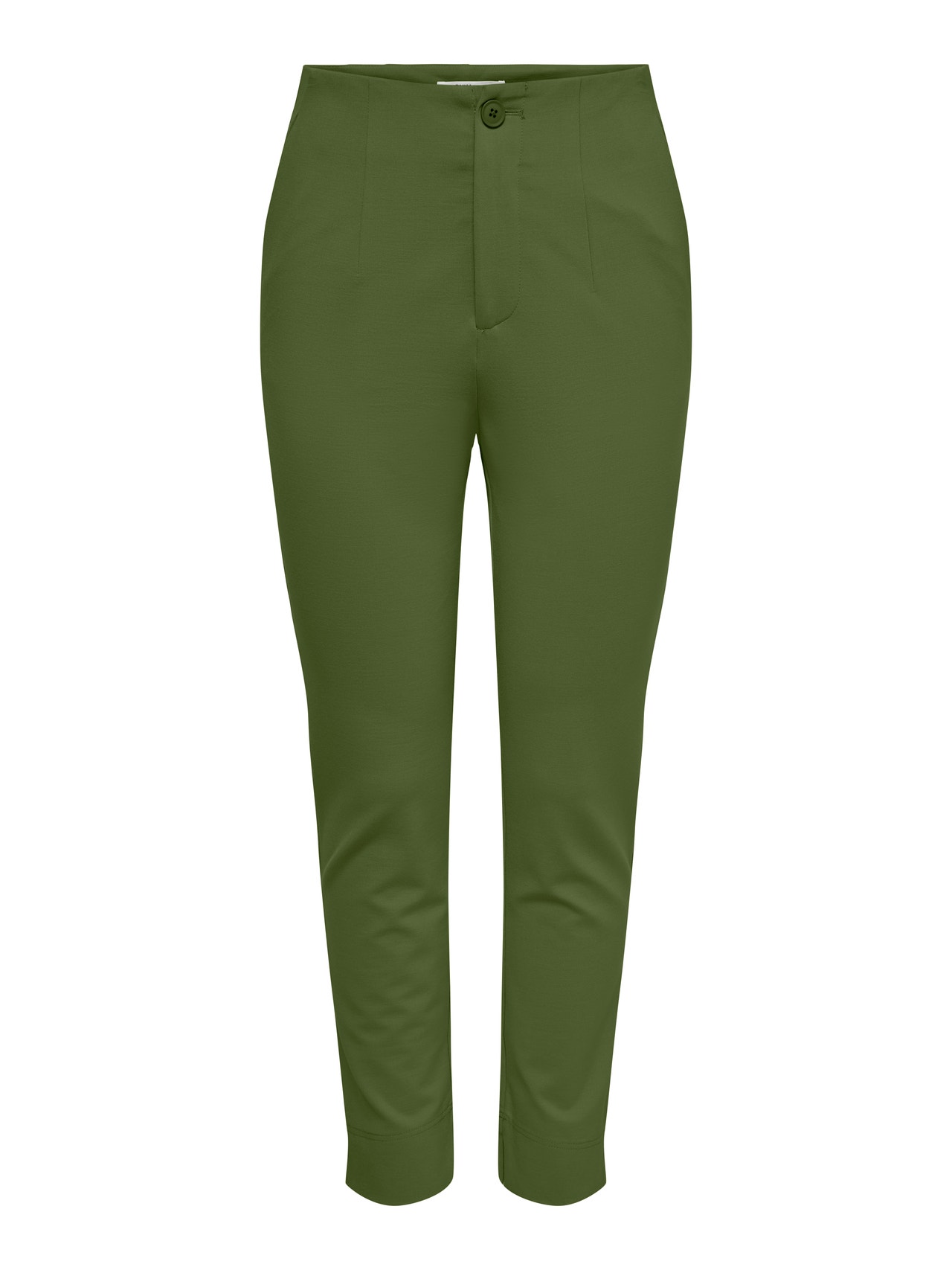 ONLY Slim fit cigarette Trousers -Olive Night - 15264132