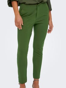 ONLY Slim fit cigarette Trousers -Olive Night - 15264132