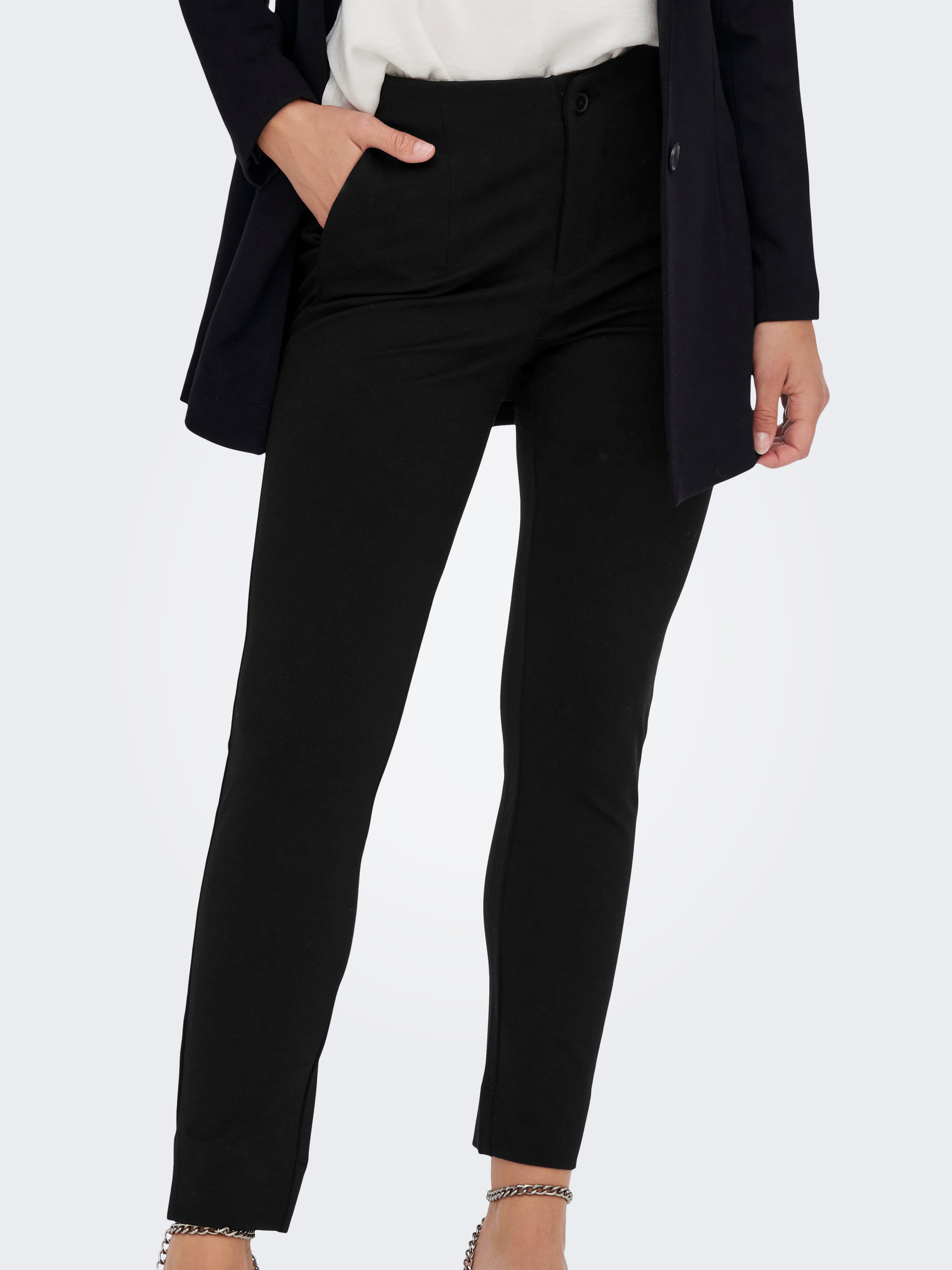 black cigarette trousers