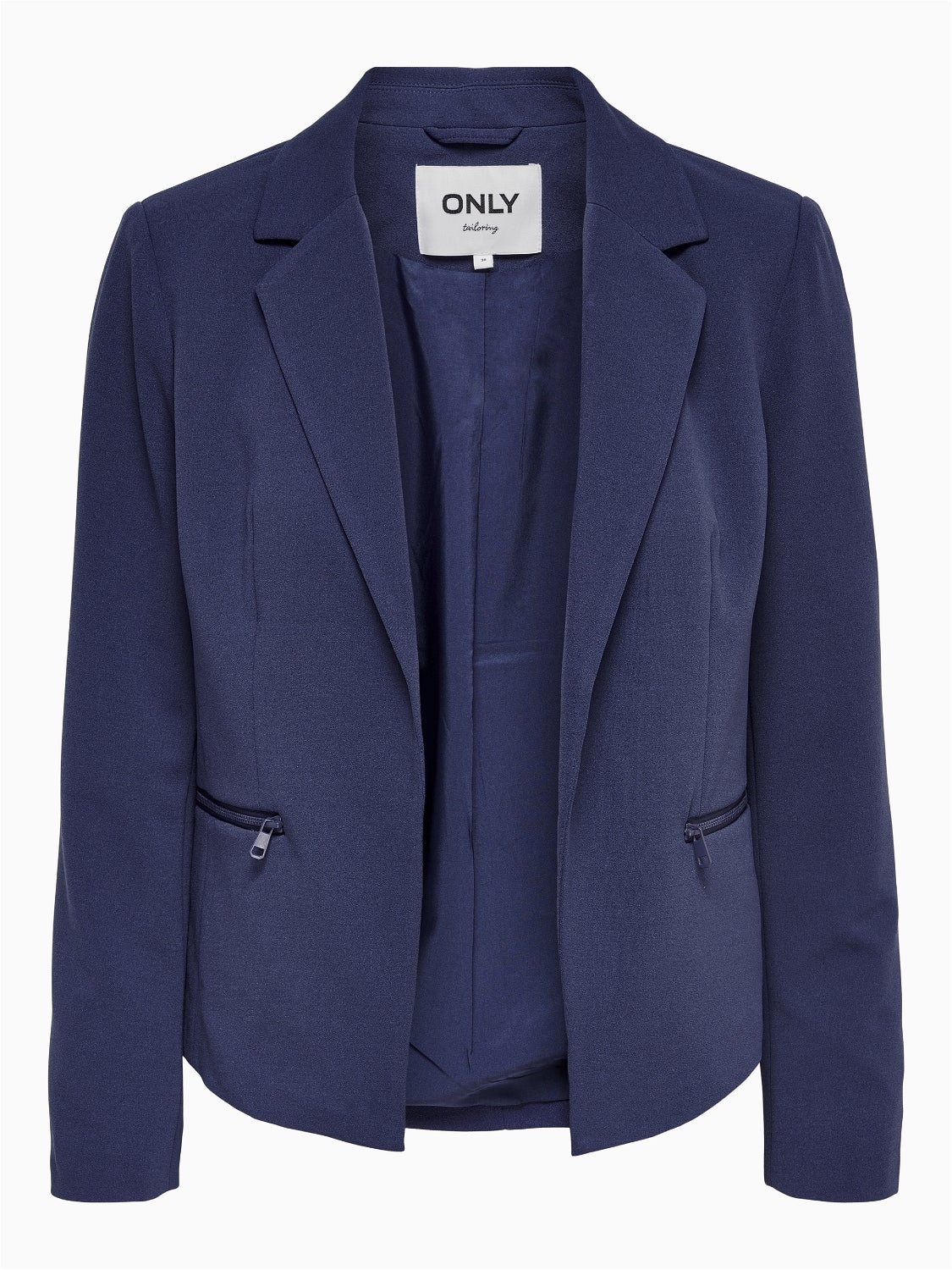 Fitted blue outlet blazer