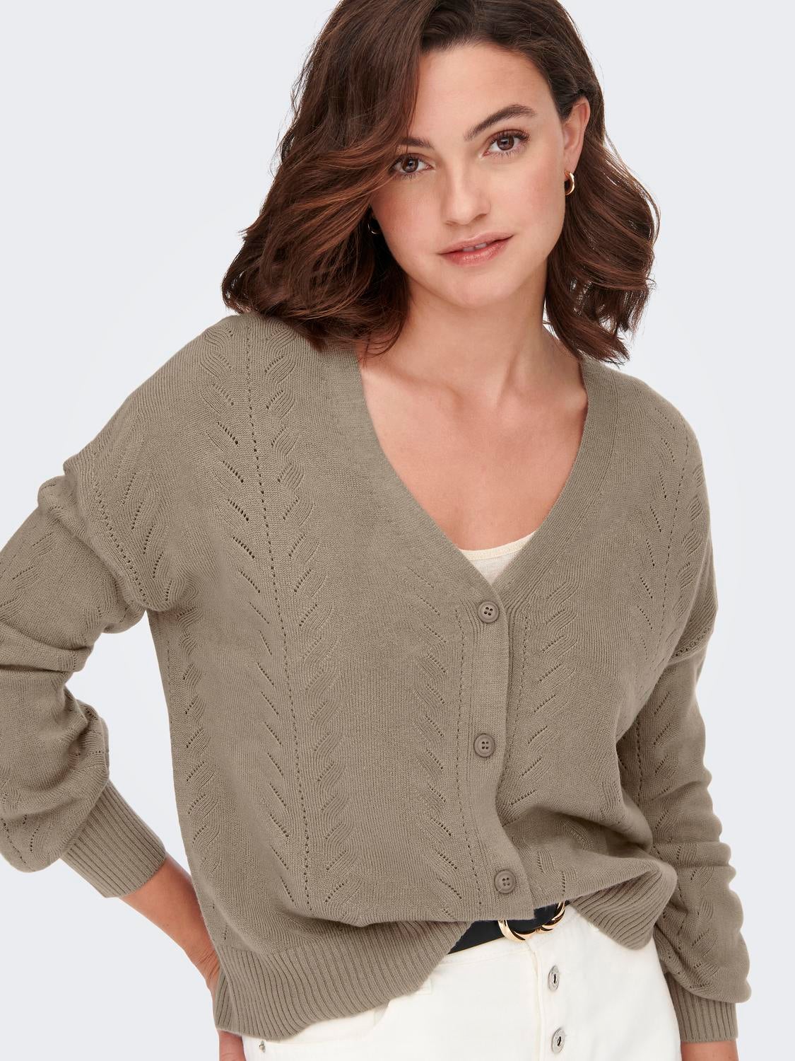 Structured Knitted Cardigan | Medium 