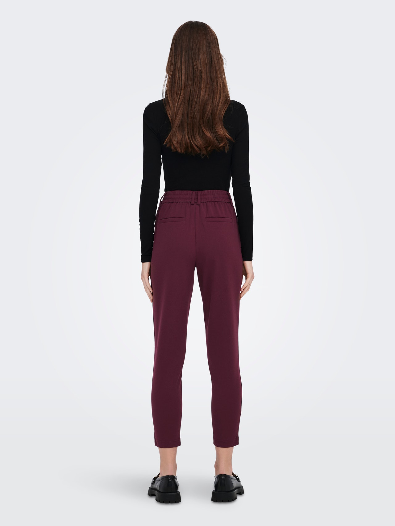ONLY Poptrash Trousers -Windsor Wine - 15264162