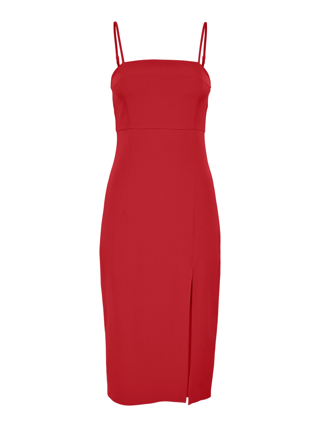 ONLY Midi Slit Dress -Mars Red - 15264245