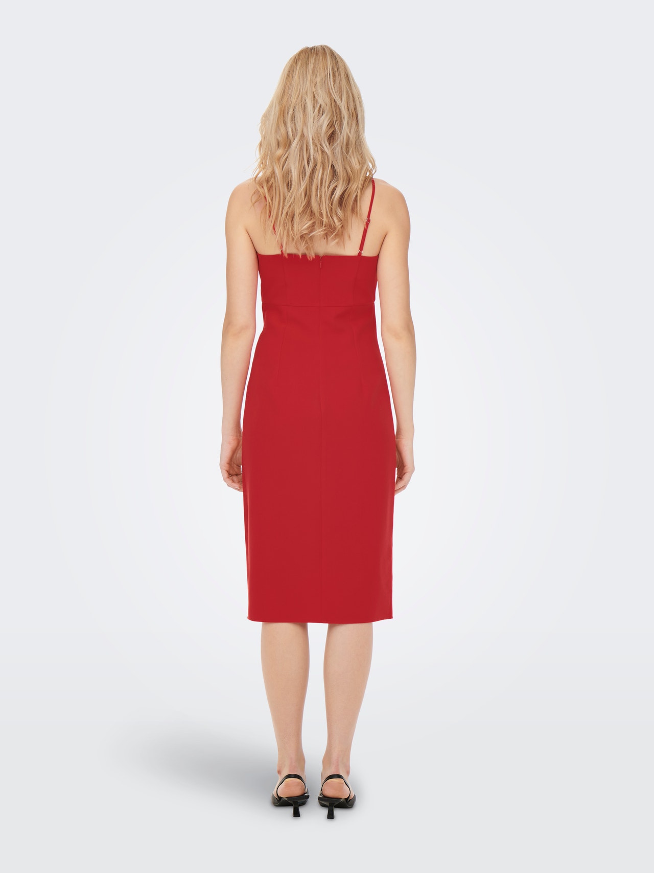 ONLY Con aberturas decorativas Vestido -Mars Red - 15264245