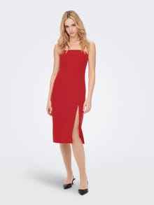 ONLY Con aberturas decorativas Vestido -Mars Red - 15264245