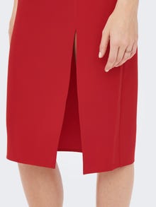 ONLY Slitsprydd Klänning -Mars Red - 15264245