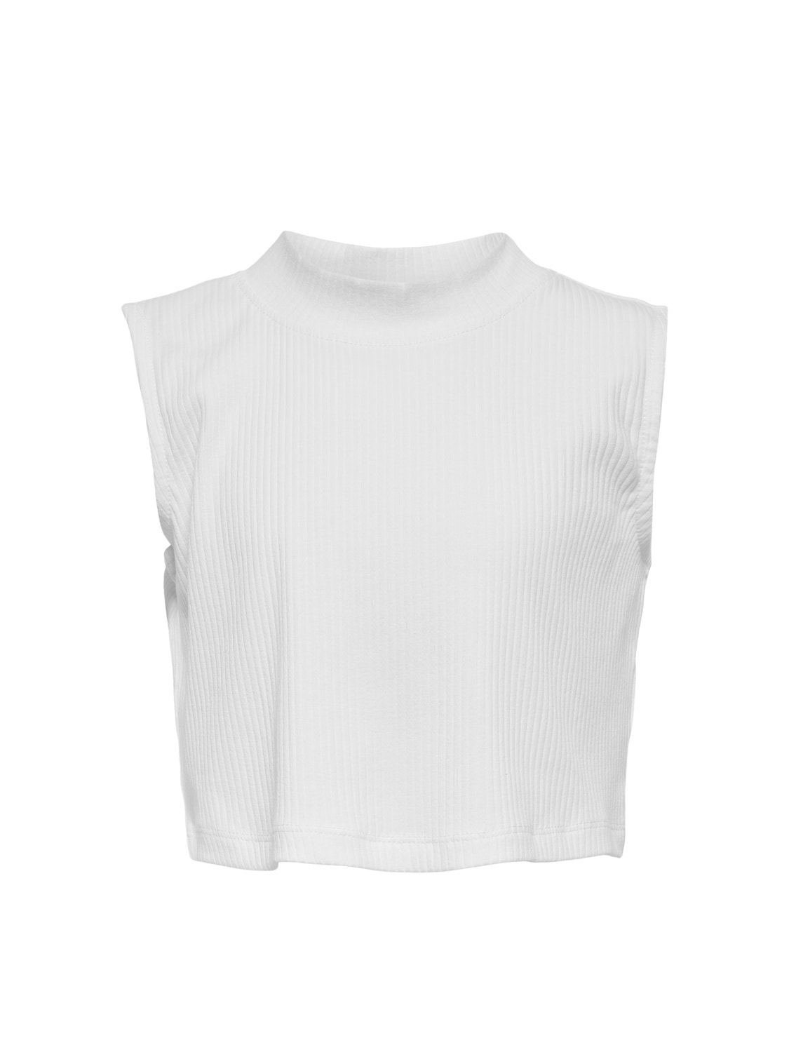 ONLY Cropped High Neck Top -Bright White - 15264306