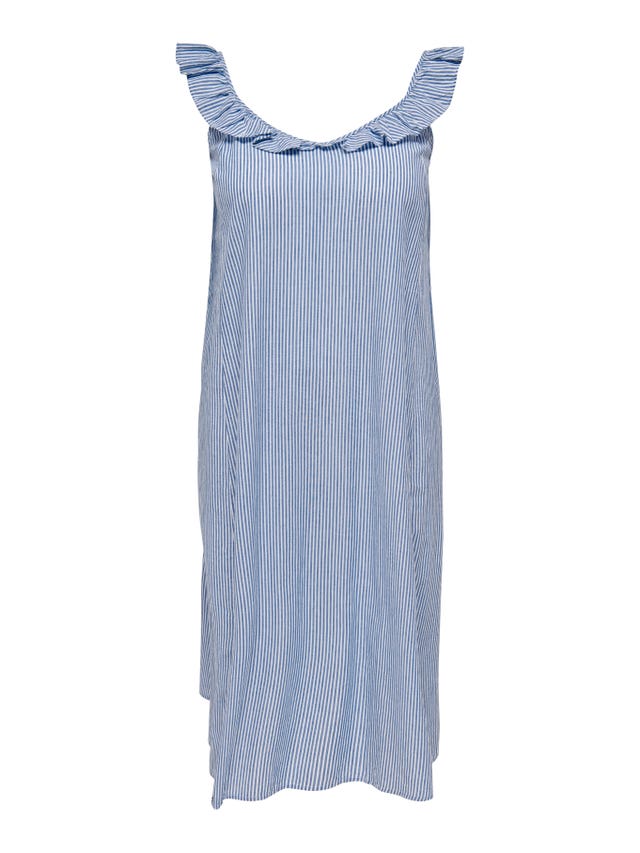 ONLY Normal geschnitten U-Ausschnitt Langes Kleid - 15264319