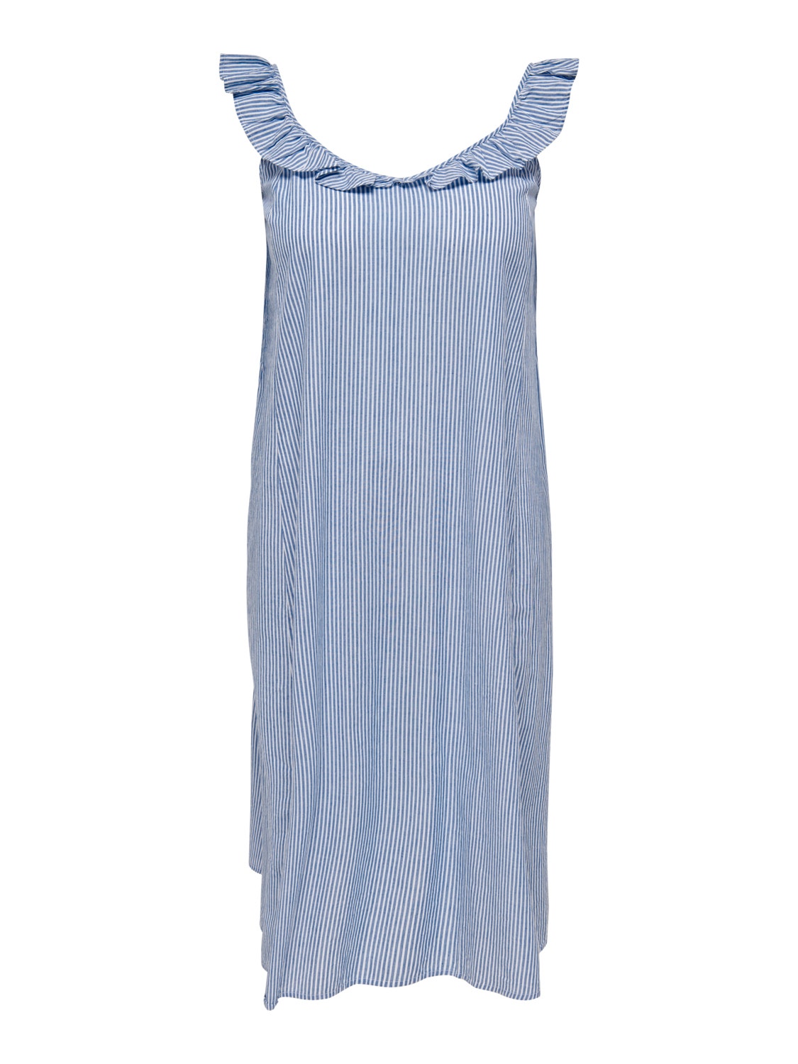 ONLY Normal geschnitten U-Ausschnitt Langes Kleid -Bright White - 15264319