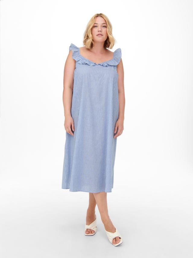 ONLY Normal geschnitten U-Ausschnitt Langes Kleid - 15264319