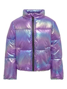 ONLY Short Metallic Puffer Jacket -Purple Opulence - 15264351