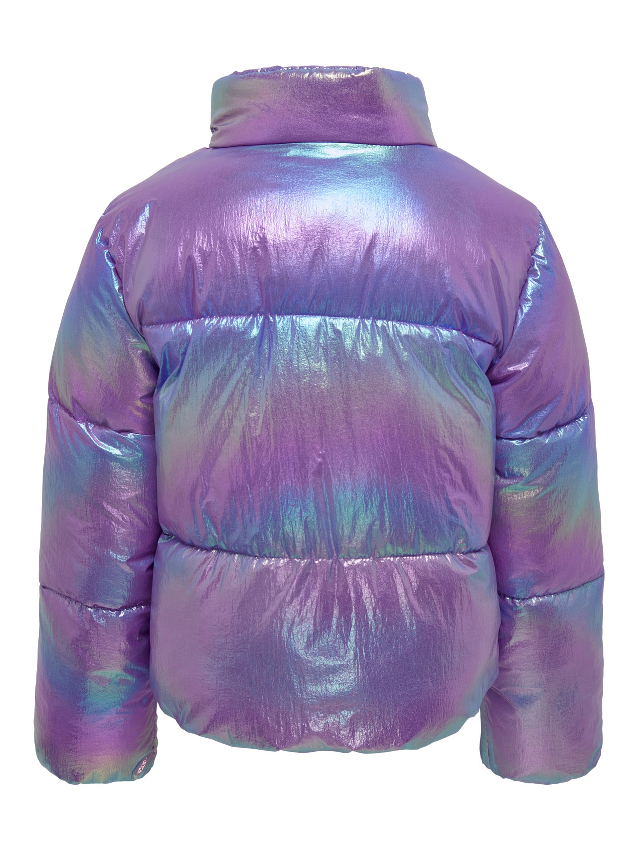 ONLY Kort metallisk Vattert jakke -Purple Opulence - 15264351