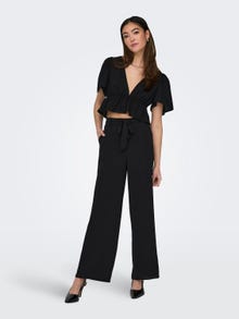 ONLY Solid colored Trousers -Black - 15264448