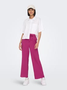 ONLY Solid colored Trousers -Very Berry - 15264448