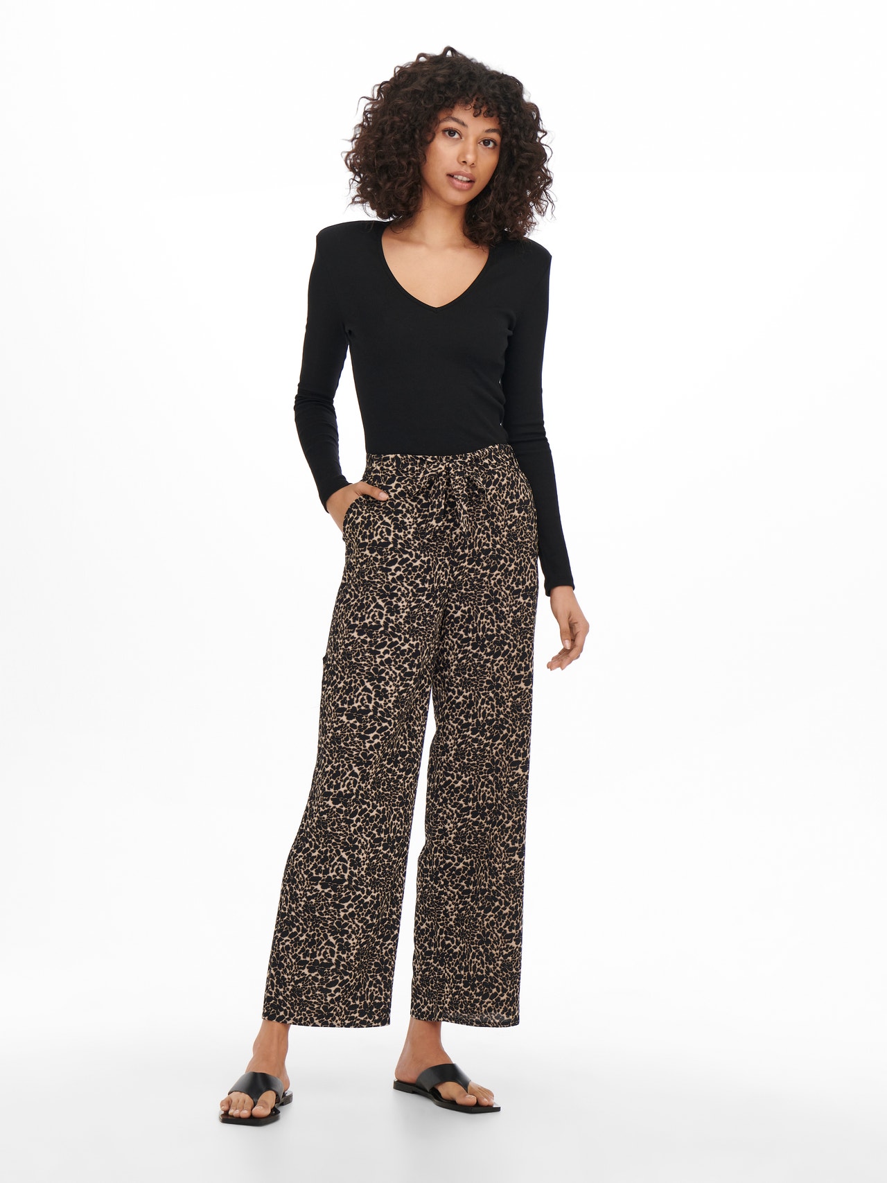ONLY Pantalons Regular Fit -Toasted Coconut - 15264449