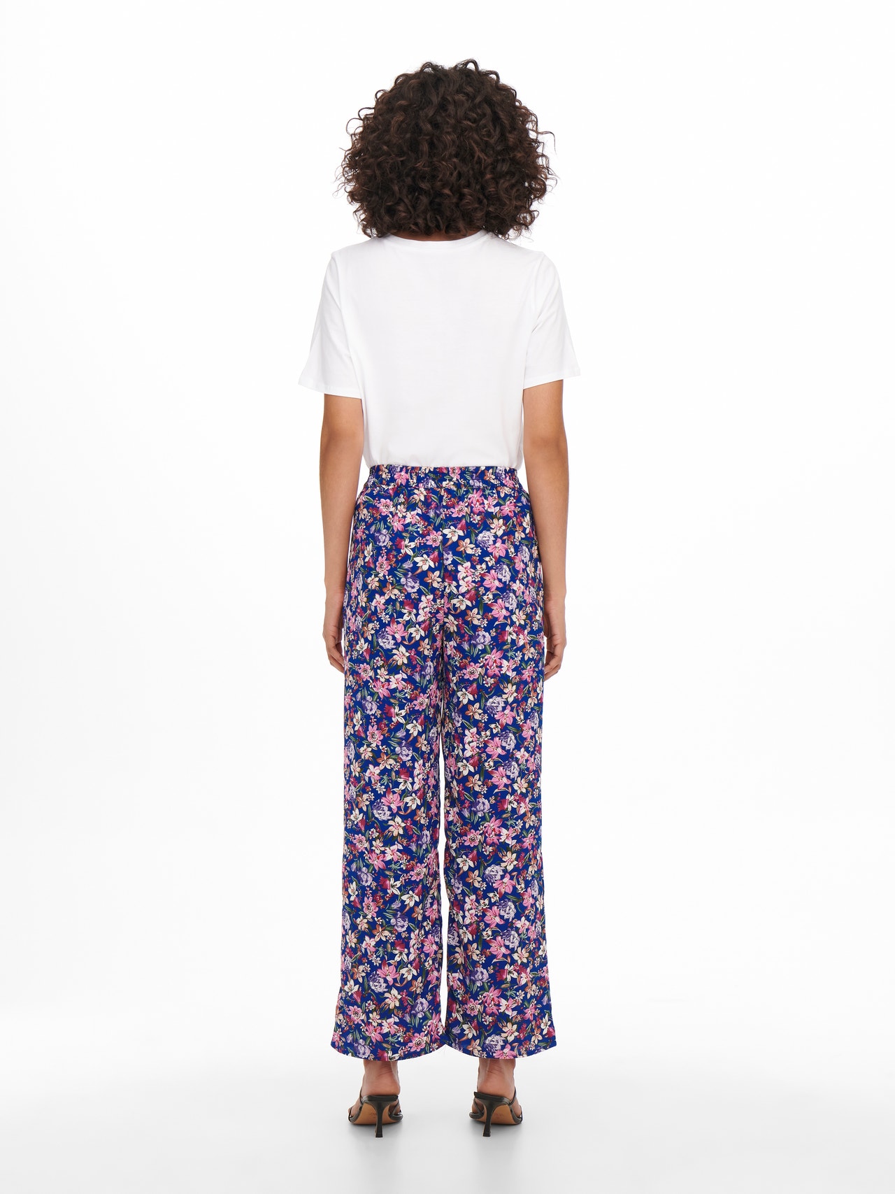 ONLY Patterned Trousers -Mazarine Blue - 15264449