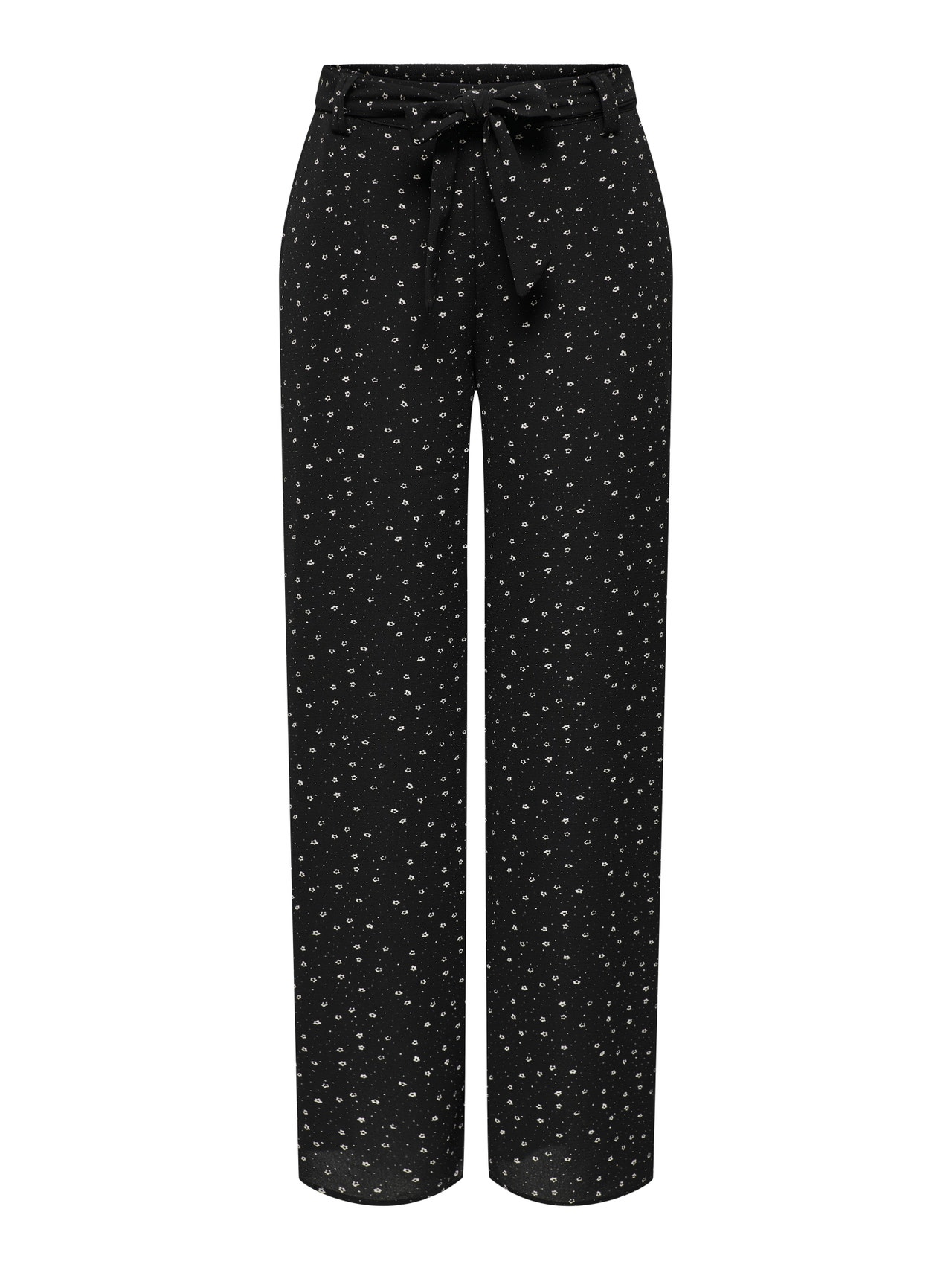 ONLY Patterned Trousers -Black - 15264449