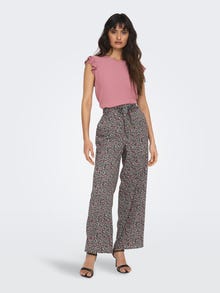 ONLY Patterned Trousers -Balsam Green - 15264449