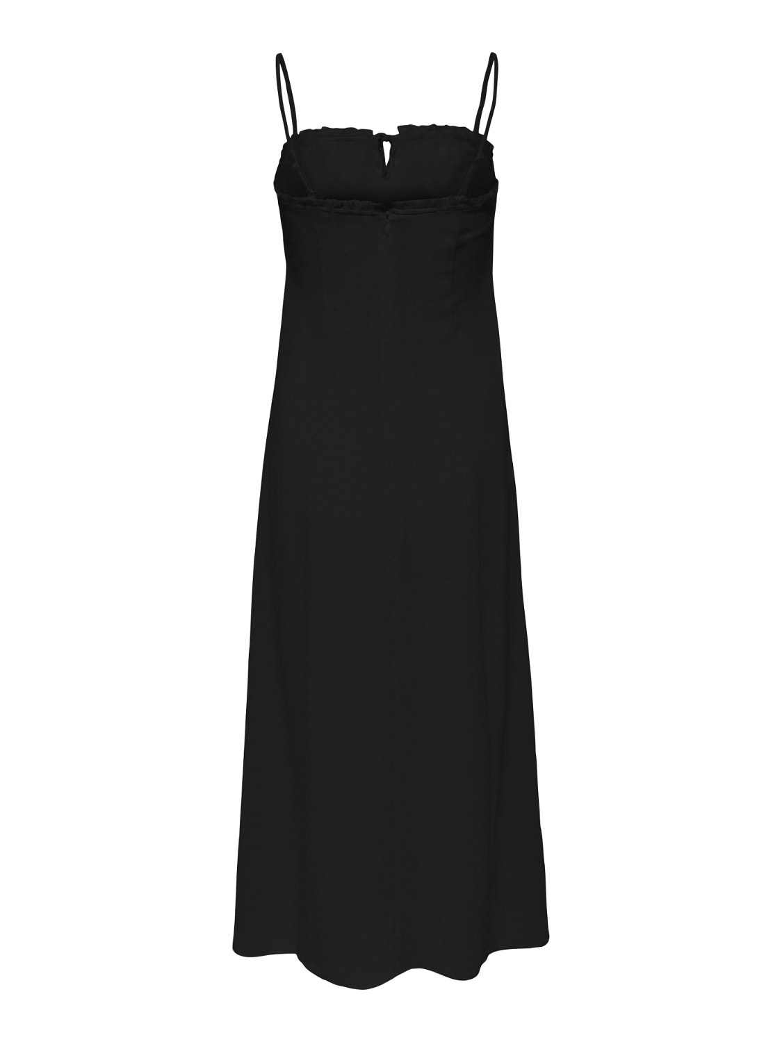 ONLY Solid colored strap Midi dress -Black - 15264454