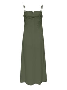 ONLY Solid colored strap Midi dress -Kalamata - 15264454