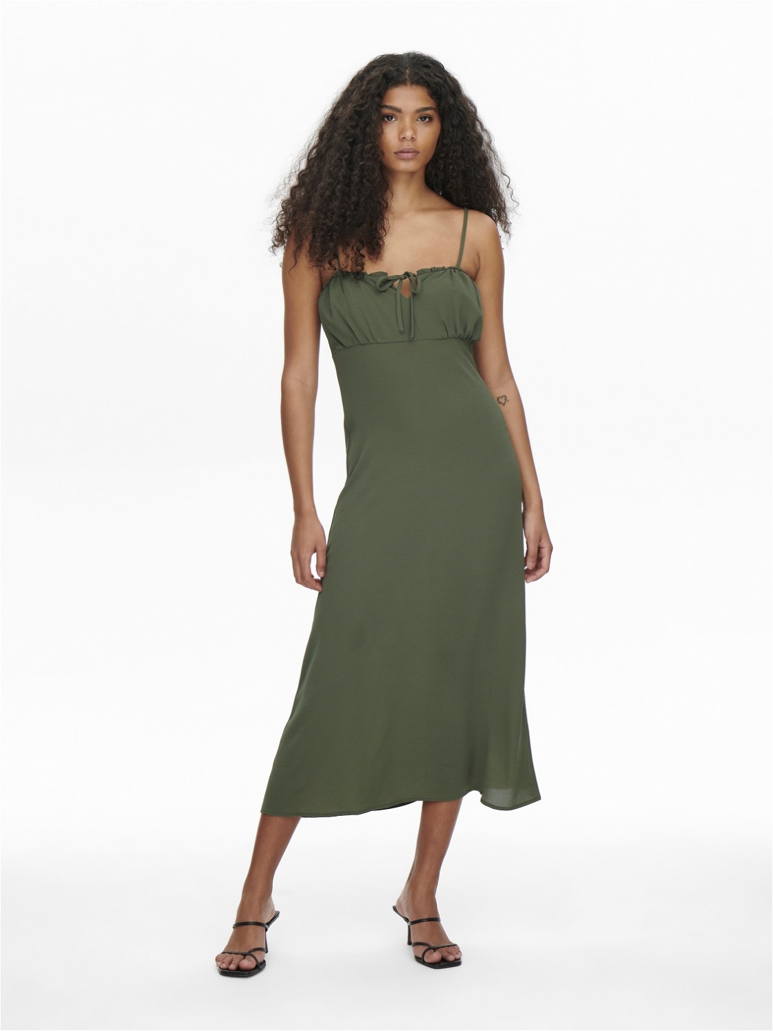 ONLY Regular Fit Round Neck Thin straps Long dress -Kalamata - 15264454