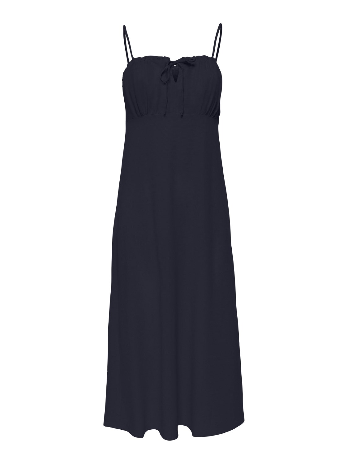 ONLY Solid colored strap Midi dress -Night Sky - 15264454