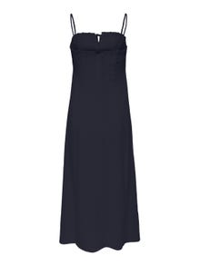 ONLY Regular Fit Round Neck Thin straps Long dress -Night Sky - 15264454
