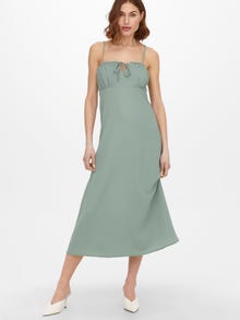ONLY Einfarbiges Träger Midikleid -Chinois Green - 15264454