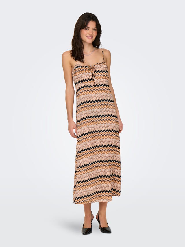 ONLY Patterned strap Midi dress - 15264455