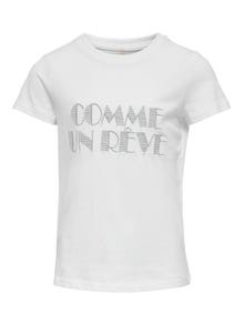 ONLY T-shirts Regular Fit Col rond -Bright White - 15264491
