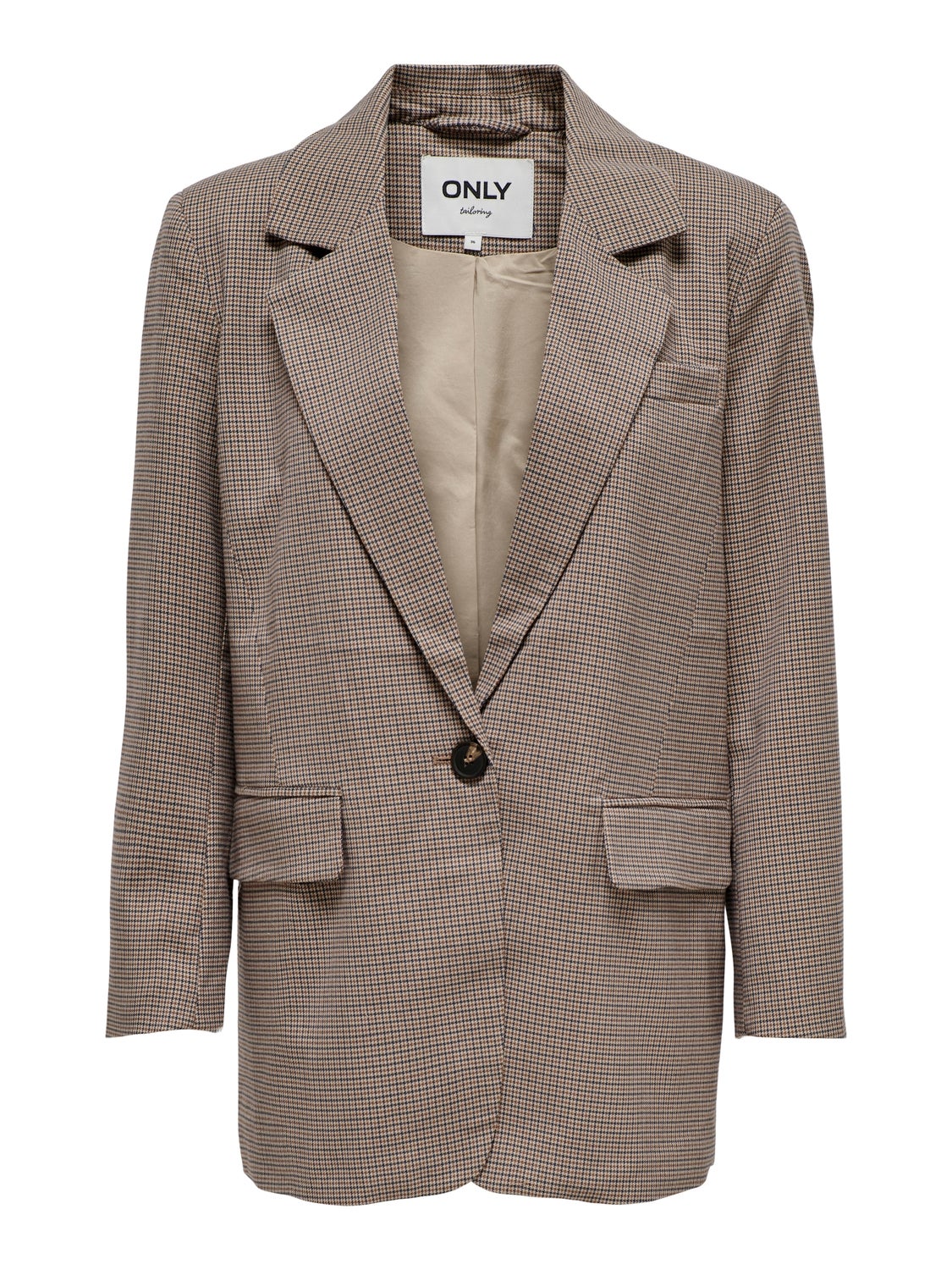 Checked Blazer | Beige | ONLY®