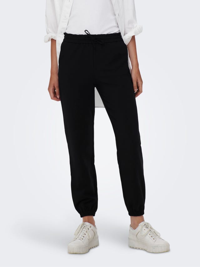 ONLY Pantalons Loose Fit Taille moyenne Élastique - 15264613