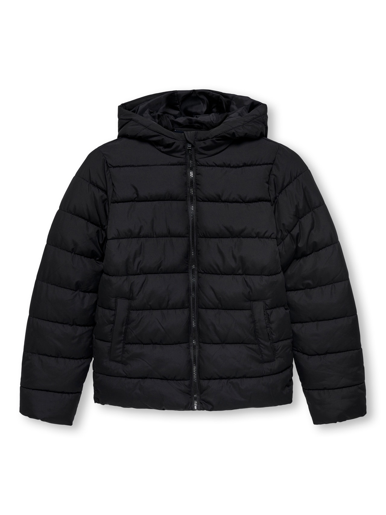 ONLY Hood Quilted Jacket -Black - 15264692