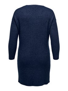 ONLY Normal geschnitten Rollkragen Langes Kleid -Maritime Blue - 15264789