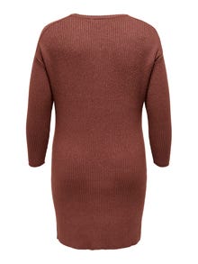 ONLY Regular fit Rolkraag Lange jurk -Spiced Apple - 15264789