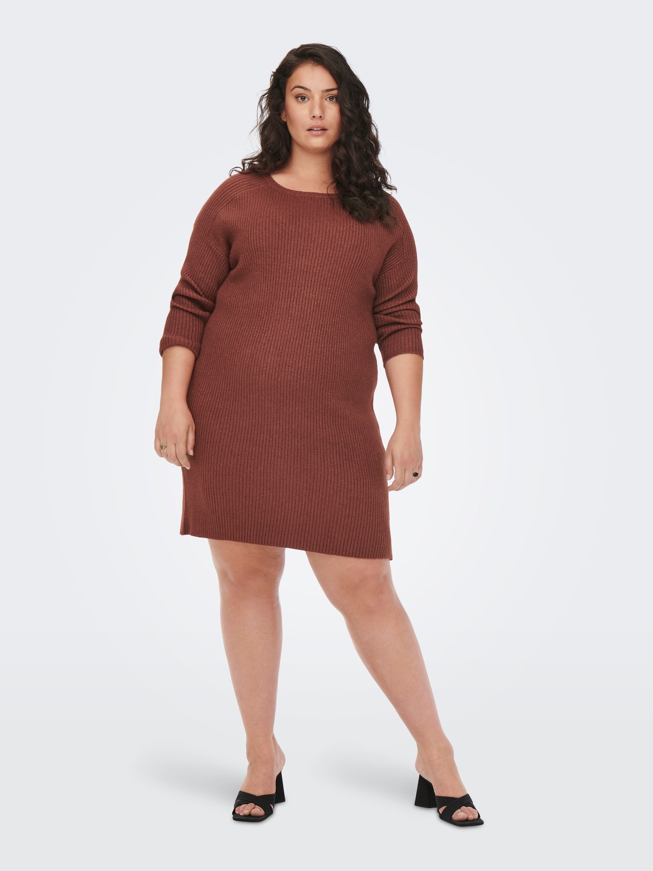ONLY Robe longue Regular Fit Col roulé -Spiced Apple - 15264789