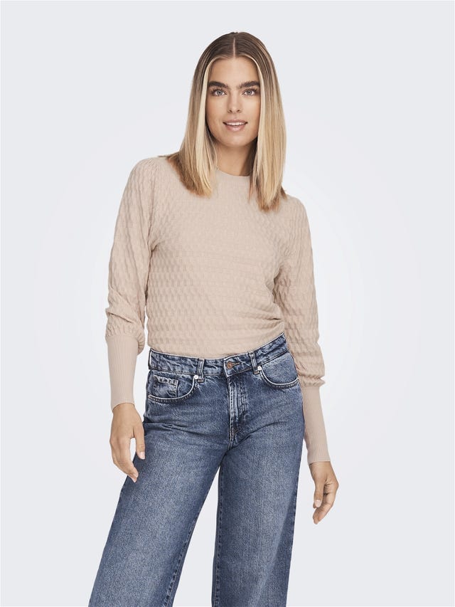 ONLY Structured Knitted Pullover - 15264797