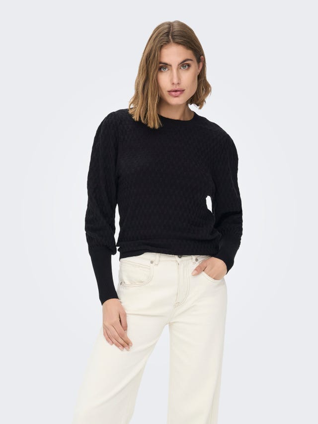 ONLY Structured Knitted Pullover - 15264797