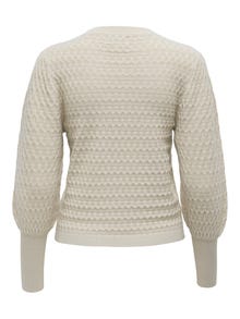 ONLY Structured Knitted Pullover -Pumice Stone - 15264797