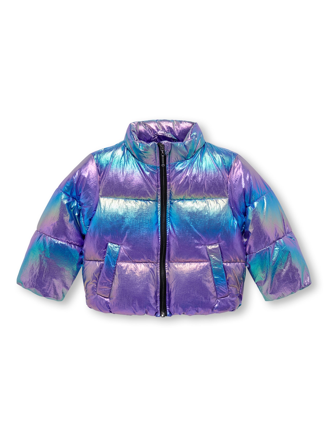 ONLY Hoge hals Gequilte jas -Purple Opulence - 15264844