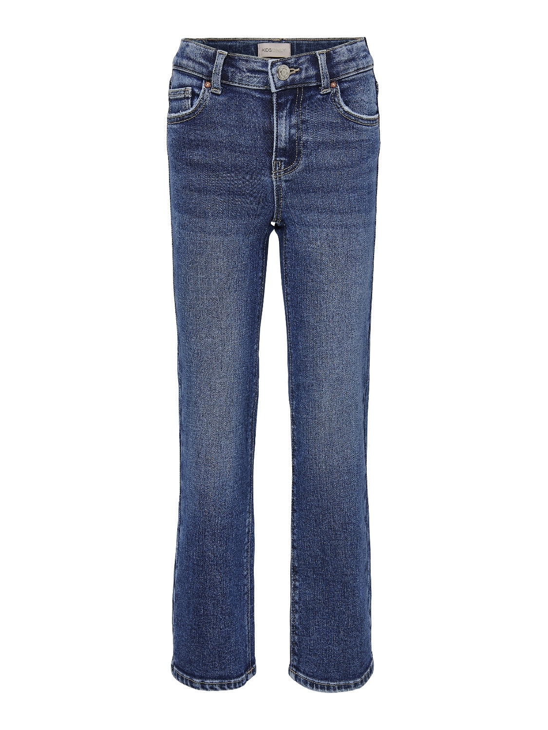 ONLY KOGJUICY de perneras anchas, con roturas Jeans Loose fit -Medium Blue Denim - 15264893